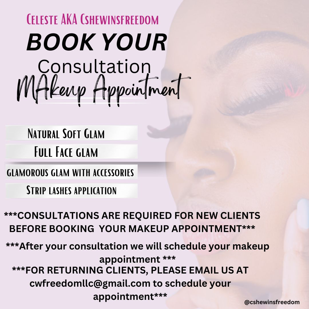 Book Makeup Virtual  Appointment Consultation .