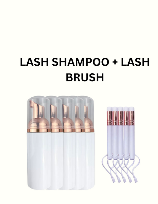 Lash Shampoo + Lash Brush
